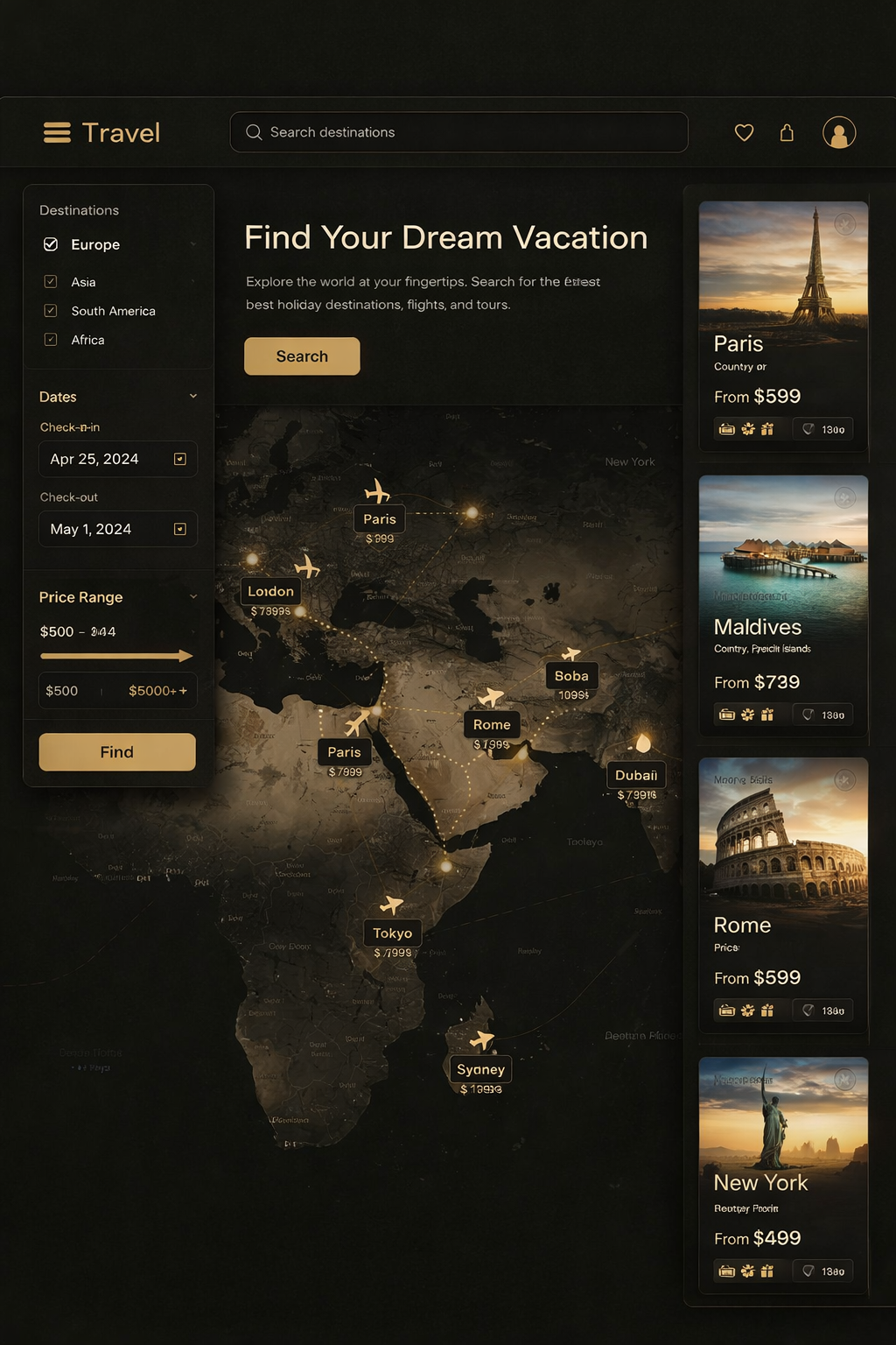 تصور لنظام إدارة الرحلات والسياحة